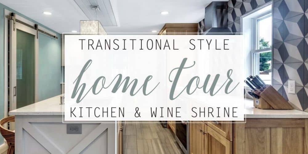Transitional Style Kitchen & Wine Shrine!