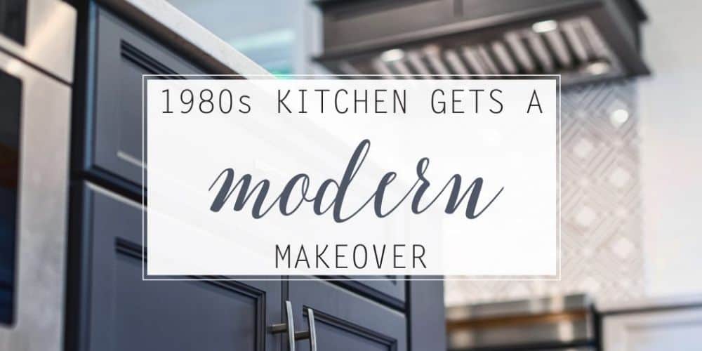 1980’s Kitchen Gets A Modern Makeover!
