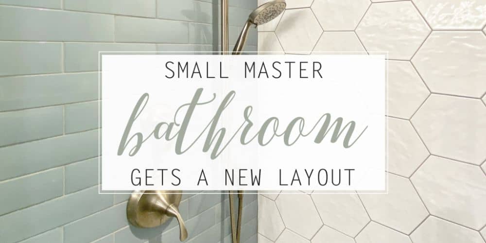 Small Master Bathroom Gets A New Layout!