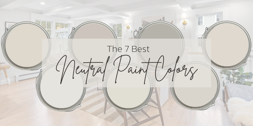 This blog gives the 7 best neutral paint colors for your home. -Benjamin Moore in "Pale Oak" OC-20 -Benjamin Moore in "Balboa Mist" OC-27 -Sherwin Williams in "Drift of mist" SW 9166 -Benjamin Moore in "Ozark Shadows" AC-26 -Benjamin Moore in "Calm" OC-22 -Sherwin Williams in "Alpaca" SW 7022 -Sherwin Williams "Egret White" SW 7570