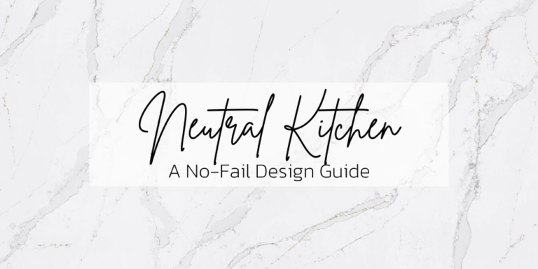 This is a no-fail design guide for a neutral and timeless kitchen.