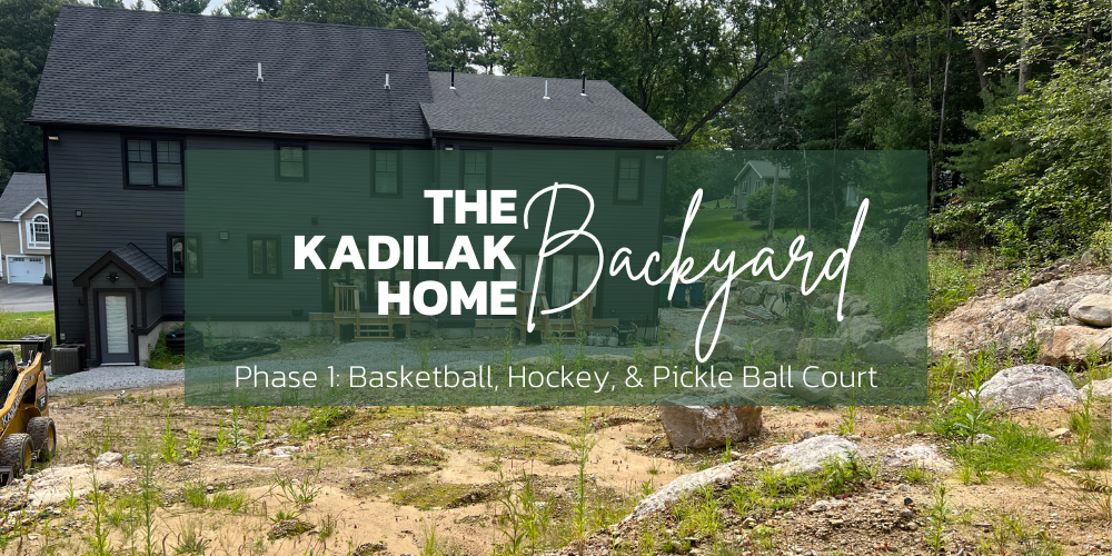 The Kadilak Home: Backyard Project. We're going to be installing a multi-sport game court for basketball, pickleball, and it will have the ability to freeze over in the winter for a hockey rink.