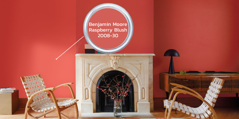 Benjamin Moore Raspberry Blush 2023 Color of the Year, dining room paint color ideas, bold paint color ideas