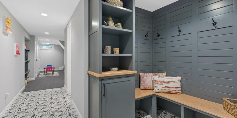 Mudroom from garage