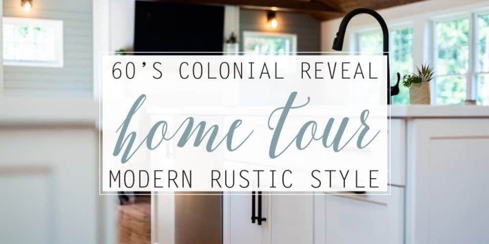 60’s Colonial Reveal_ Modern Rustic Style!