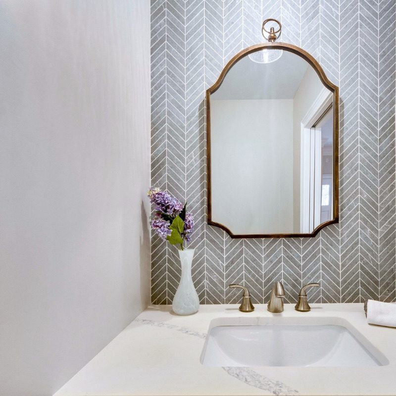 Powder Room Tile Backsplash Ideas