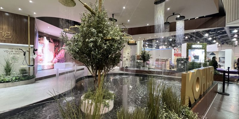 Kohler display at the international builders show and KBIS 2023 in Las Vegas featuring new Anthem and Statement lines