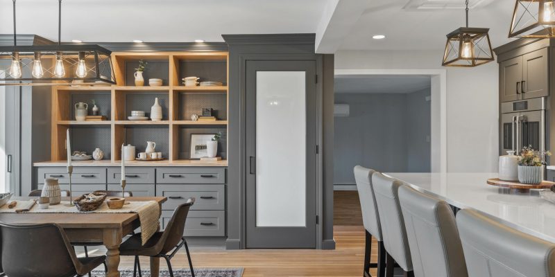 Dining room cabinet idea with drawers