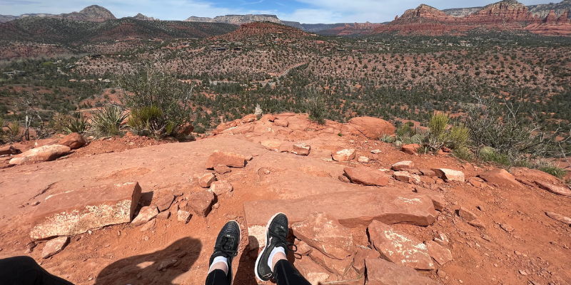 Cathedral Rock Sedona view from top of the scramble