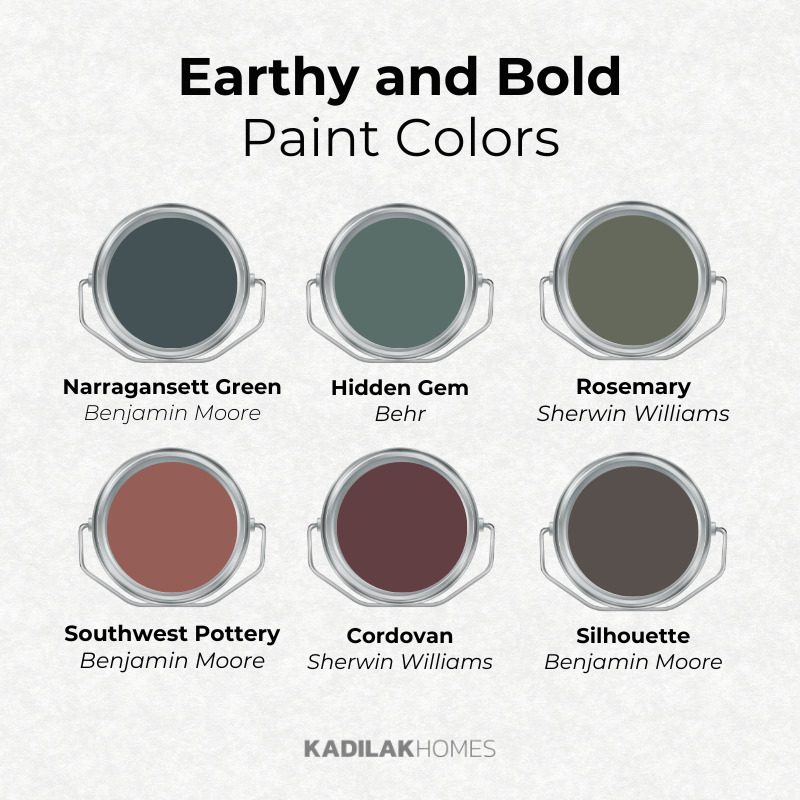 Earthy and Bold Paint Colors for 2026