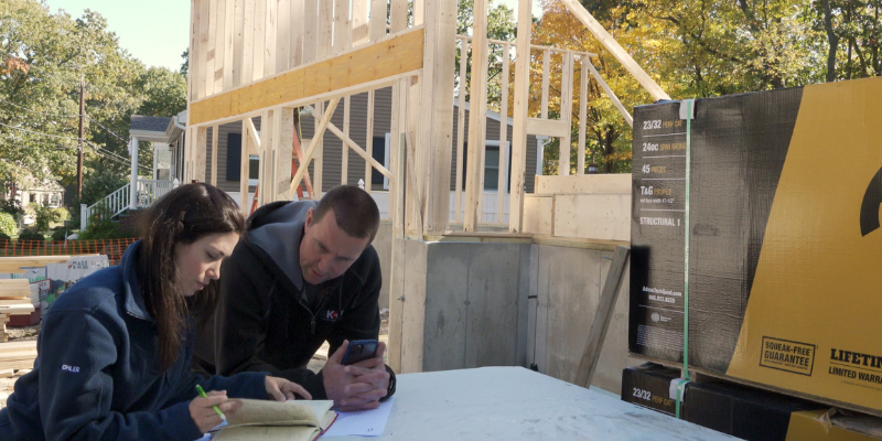 Framing a new house