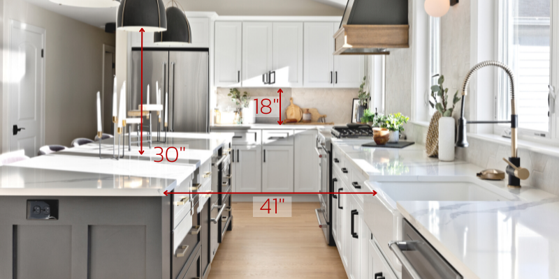 GT. Kitchen island spacing