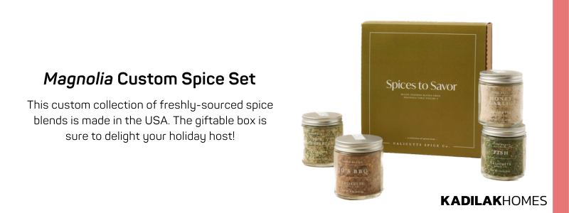 magnolia table volume 3 spice set, fresh spice blends, magnolia spices, hostess gift ideas, holiday gift ideas, spice gift set