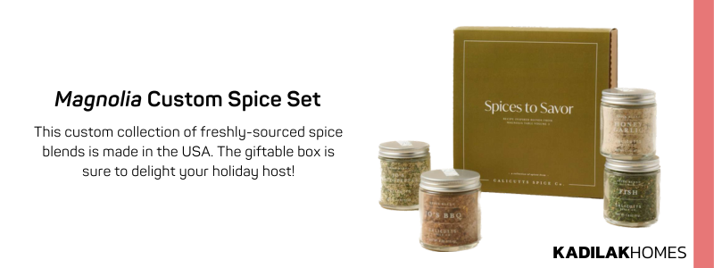 magnolia table volume 3 spice set, fresh spice blends, magnolia spices, hostess gift ideas, holiday gift ideas, spice gift set