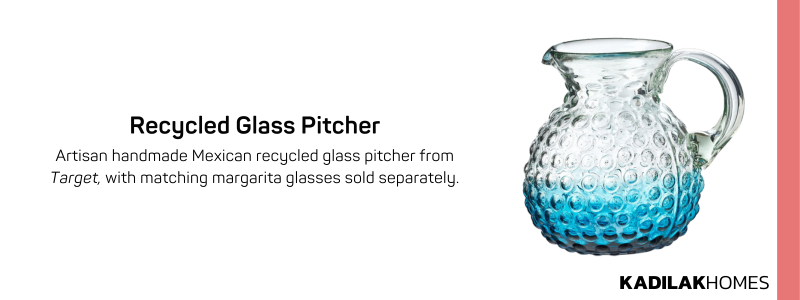 Mexican recycled glass pitcher target