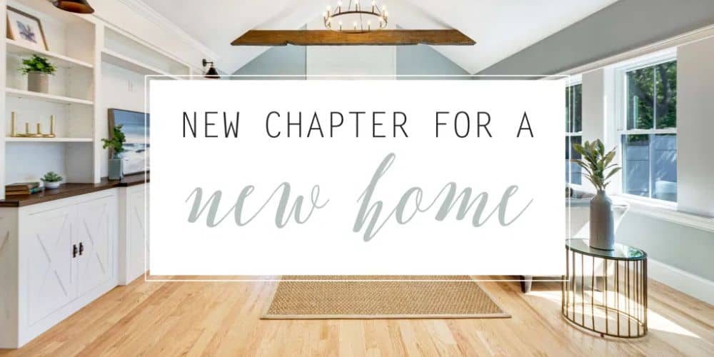 New Chapter For A New Home