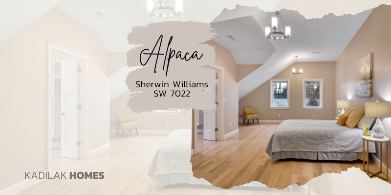 Sherwin williams SW7022 Alpaca has warm brown and taupe undertones, it is a perfect moody neutral paint color