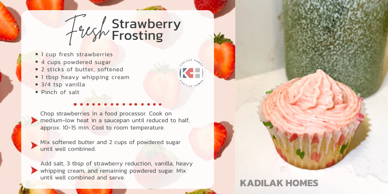 A delicious & easy fresh strawberry frosting recipe in honor of Valentines Day 2023! See the desciption for the full ingredient list & recipe! This is a very easy recipe, and it's so yummy!