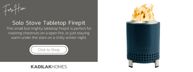holiday gift ideas for him, best gift ideas for him, solo stove tabletop firepit, outdoor gifts
