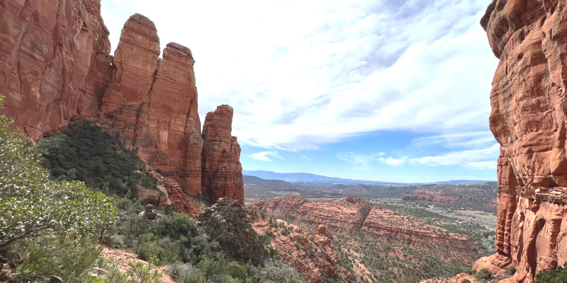 View from top of cathedral rock vortex arizona sedona